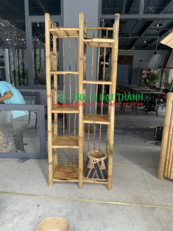 Kệ Để Hoa Bằng Tre - KDHBT011
